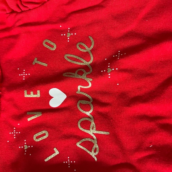 NEW NWT 3 month Christmas carters baby glitter set - Picture 2 of 6